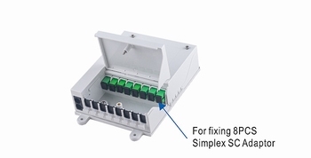 TE3-480-A FTTH Box za 8 SC Simplex adaptera